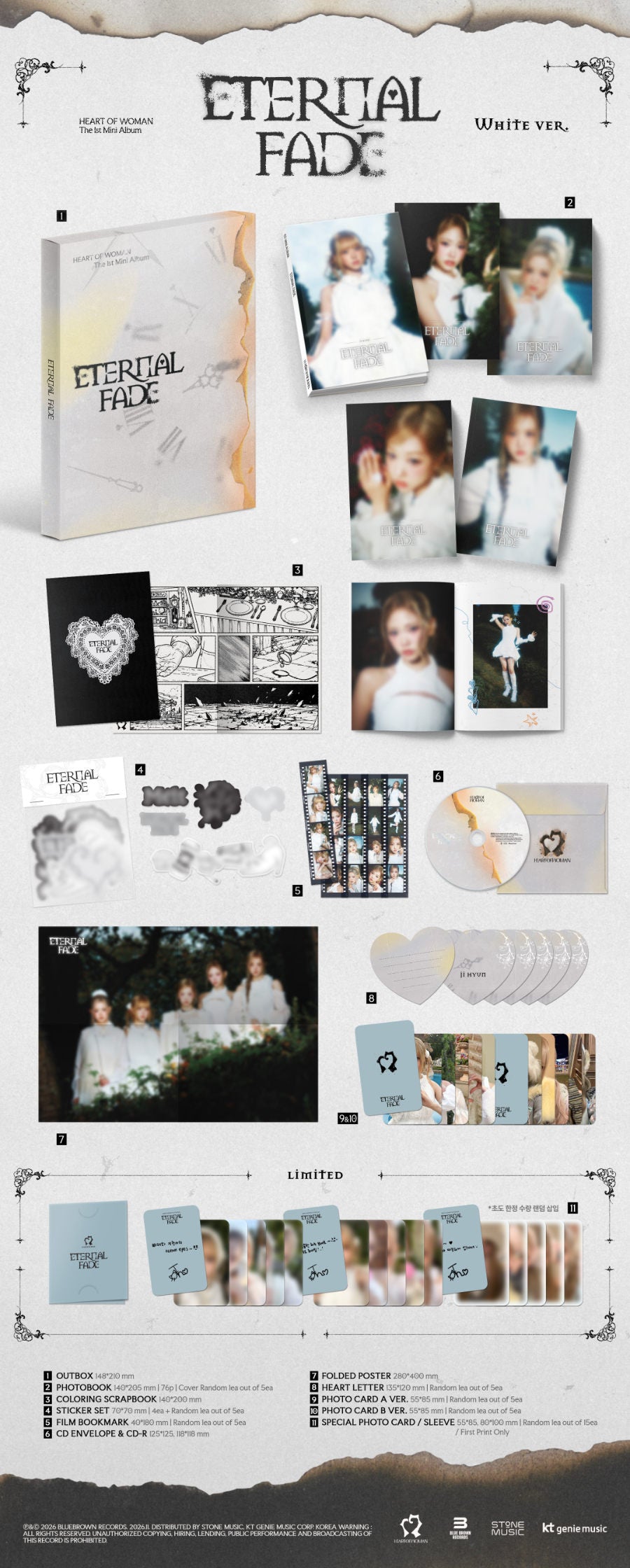 *PRE-ORDER* HEART OF WOMAN - Eternal Fade (1st Mini Album)