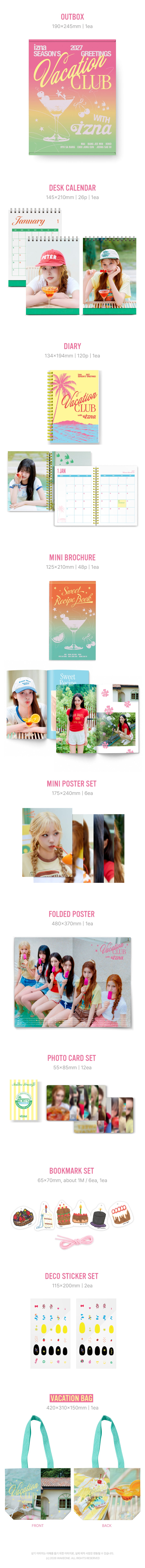 *PRE-ORDER* IZNA - [2027 Season's Greetings] 'VACATION CLUB with izna'