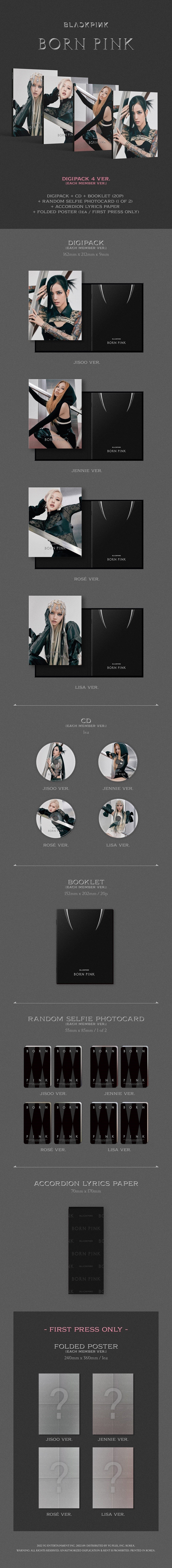 BLACKPINK - Born Pink [Digipack Ver.]