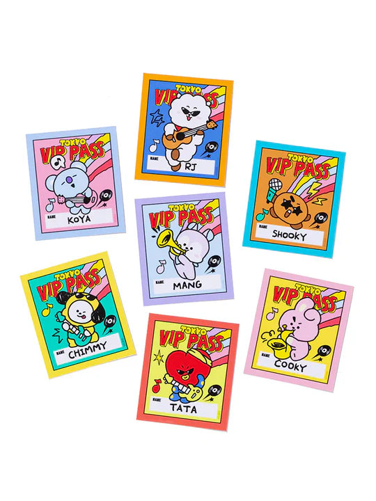 *PRE-ORDER* BTS BT21 - [World Voyage Japan MD] Pass Style Sticker Set