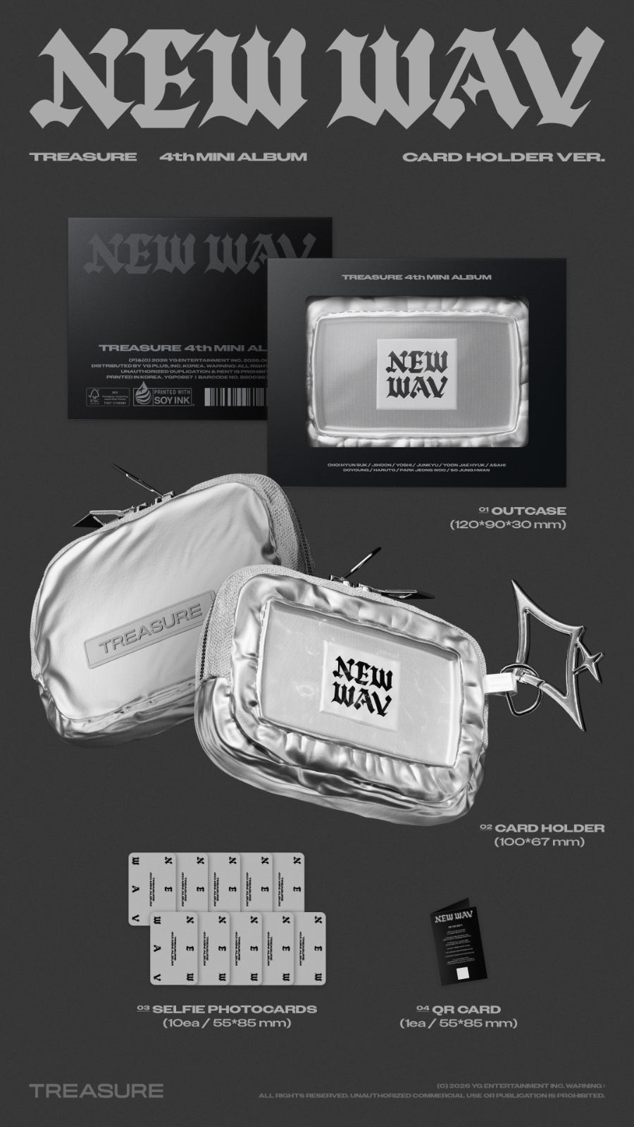 *PRE-ORDER* TREASURE - New Wav (Card Holder Ver.)