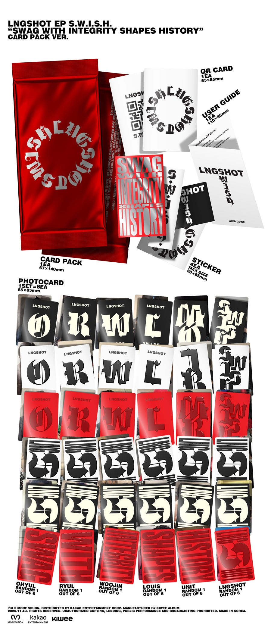*PRE-ORDER* LNGSHOT - S.W.I.S.H. [Card Pack Ver.]