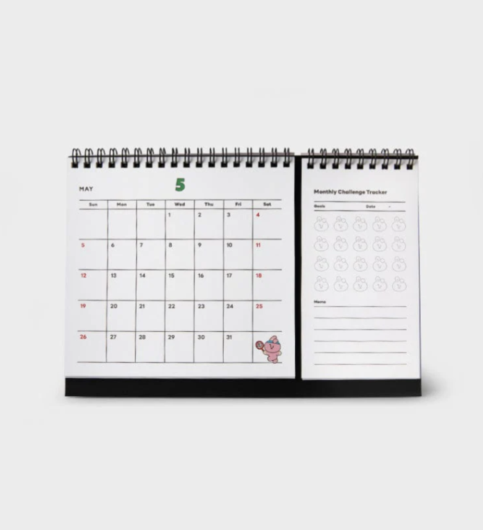 LINE FRIENDS OFFICIAL BT21 DESK CALENDAR 2024 SEASON'S GREETINGS