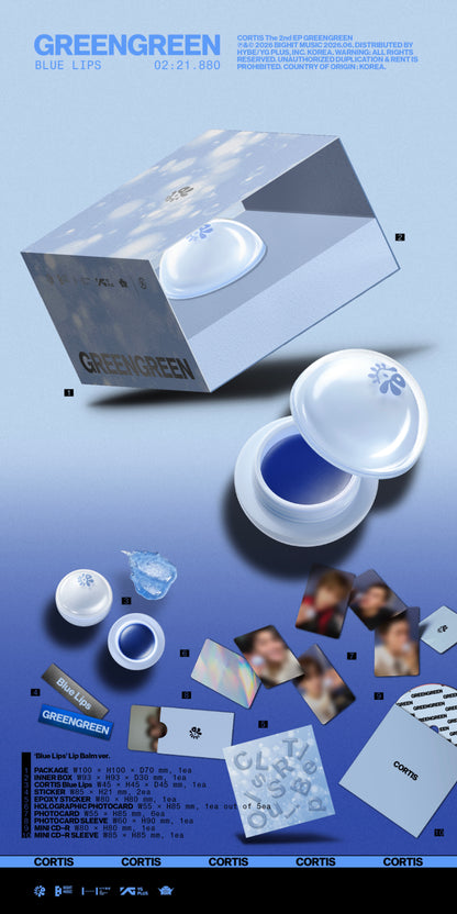*PRE-ORDER* CORTIS - GreenGreen ('Blue Lips' Lip Balm Ver.)