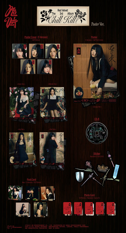 RED VELVET - Chill Kill (3rd Studio Album) [Poster Ver.]