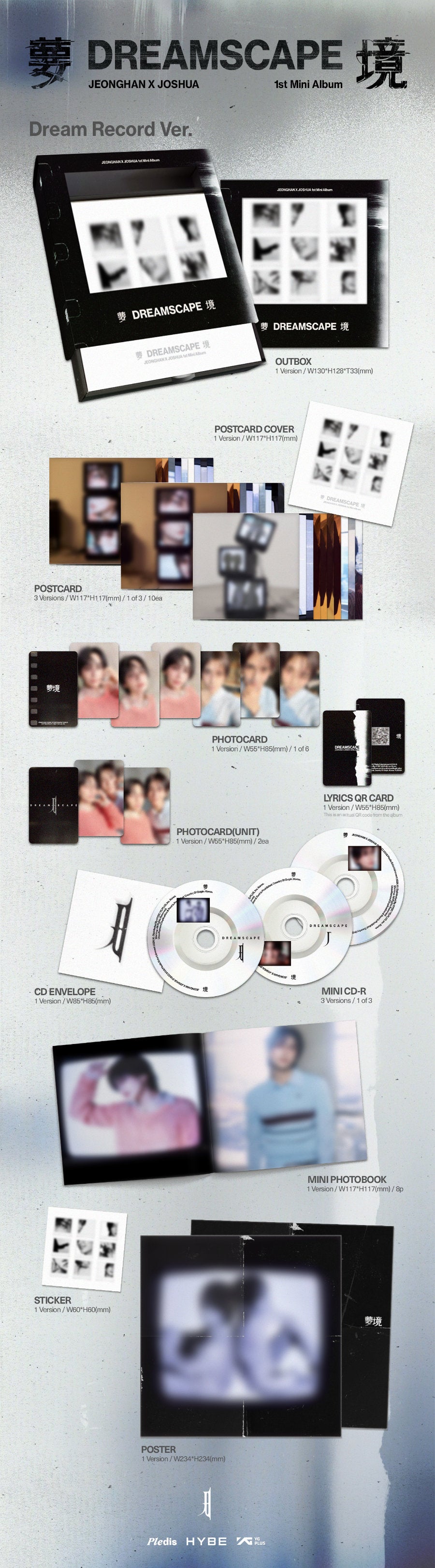 *PRE-ORDER* JEONGHAN X JOSHUA (SEVENTEEN) - Dreamscape [Dream Record Ver.] + POB