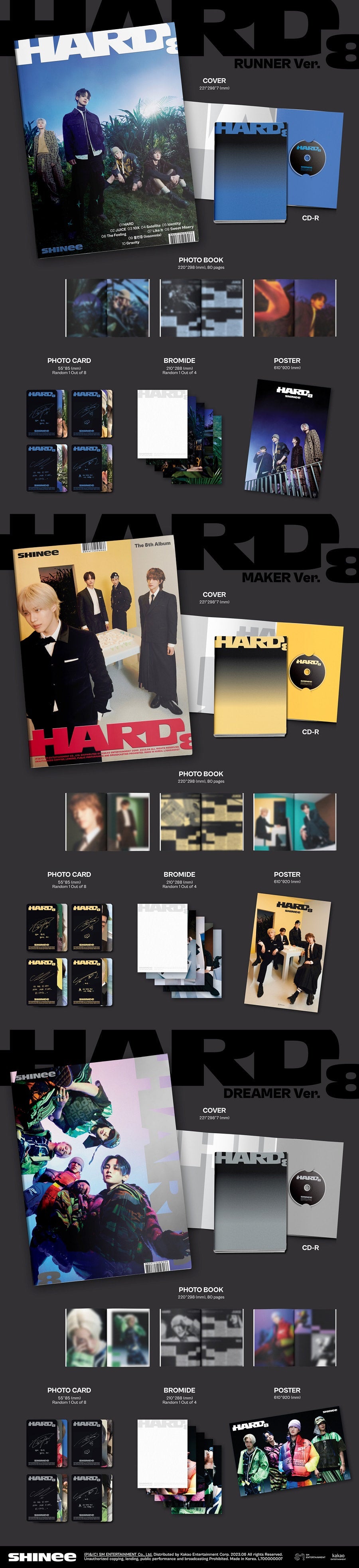 SHINee - HARD (8th Studio Album) [Photobook Ver.]