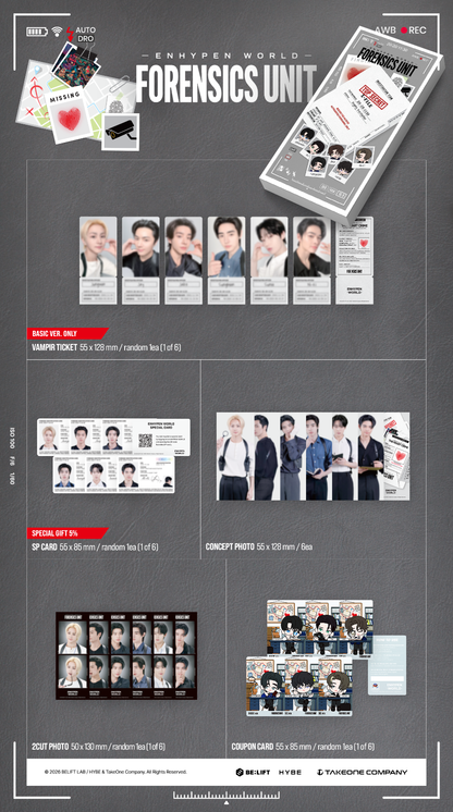 *PRE-ORDER* ENHYPEN - World Coupon Card Collection Forensics Unit [Basic Ver.]