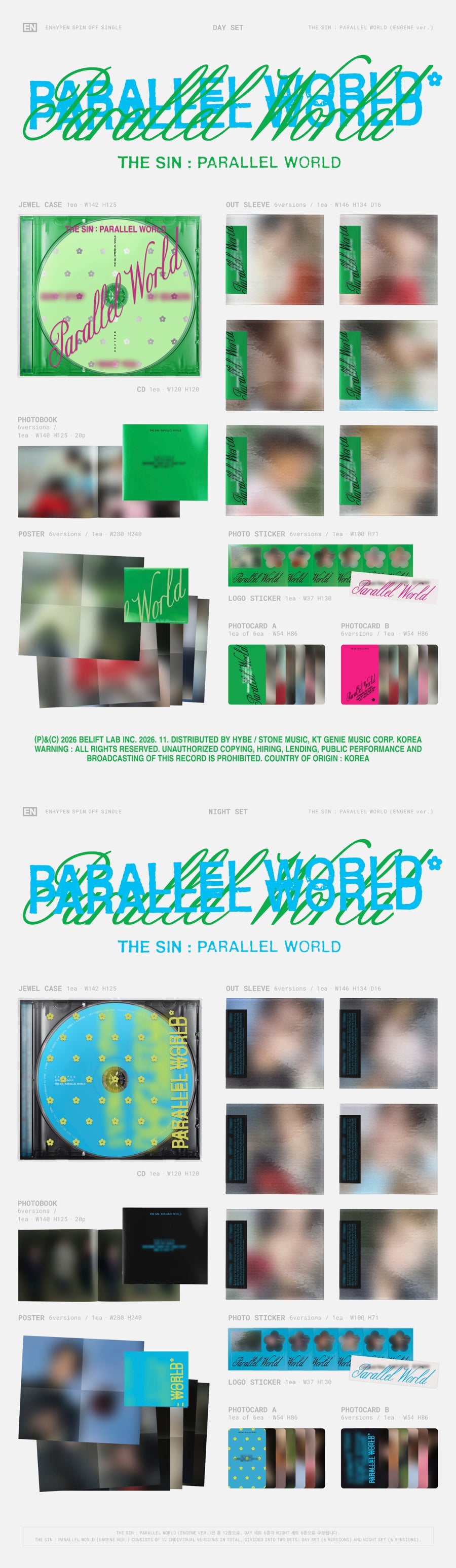 *PRE-ORDER* ENHYPEN - The Sin: Parallel World [Engene Ver.]