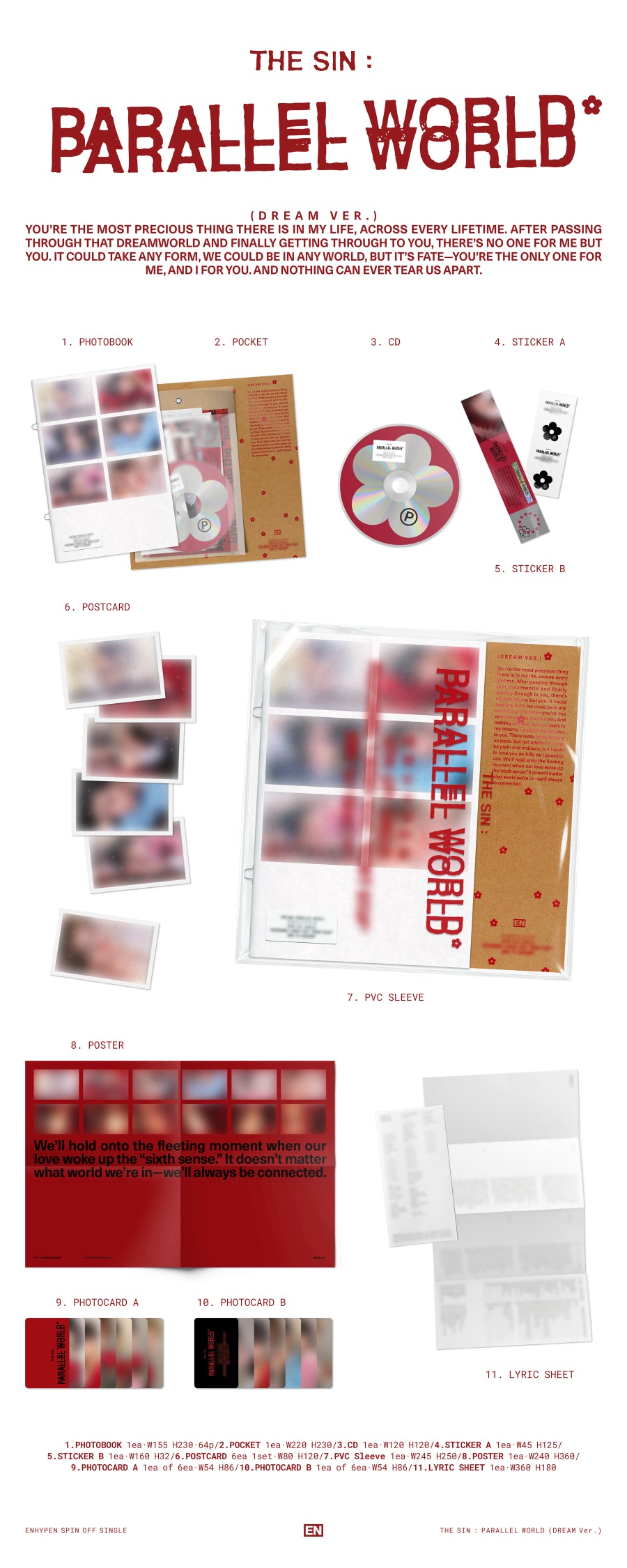 *PRE-ORDER* ENHYPEN - The Sin: Parallel World [Photobook Ver.]
