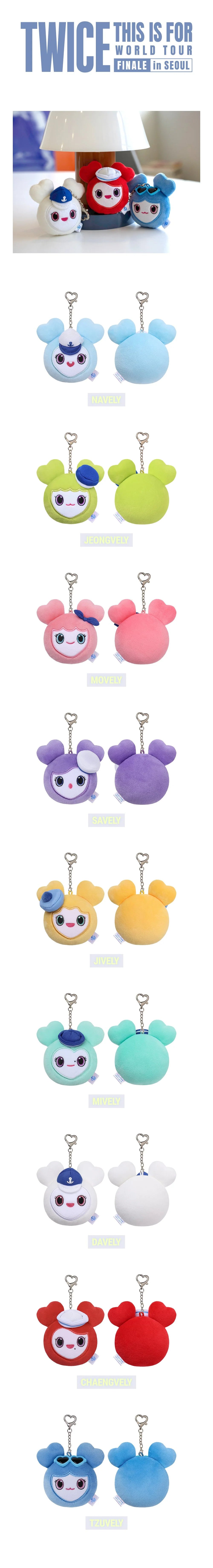 *PRE-ORDER* TWICE - [This Is For 2026 World Tour Finale In Seoul MD] Lovely Face Keyring (Marine Ver.)
