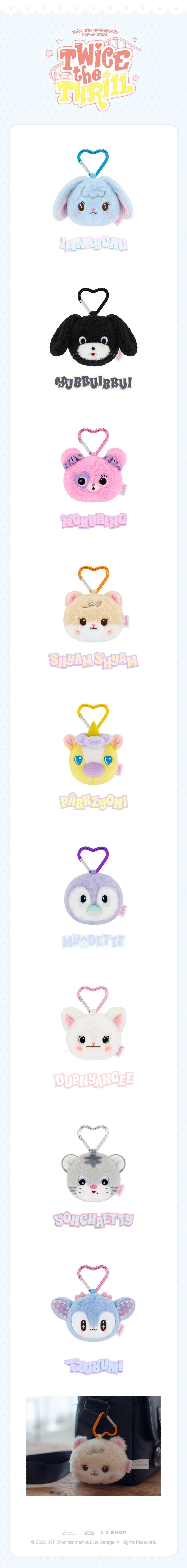 *PRE-ORDER* TWICE - [TWICE THE THRILL POP-UP MD] Face Keyring