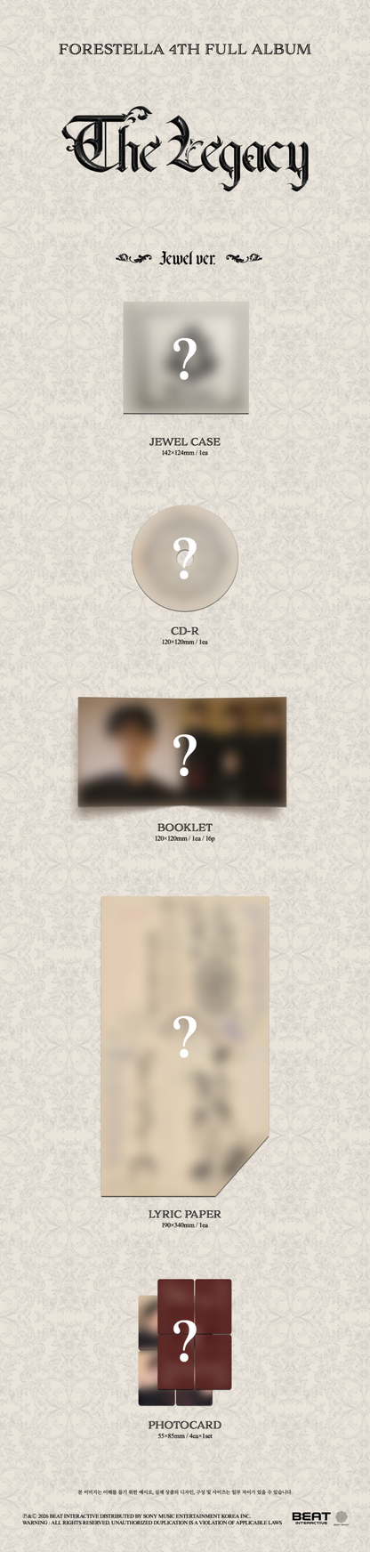 *PRE-ORDER* FORESTELLA - The Legacy [Jewel Ver.]
