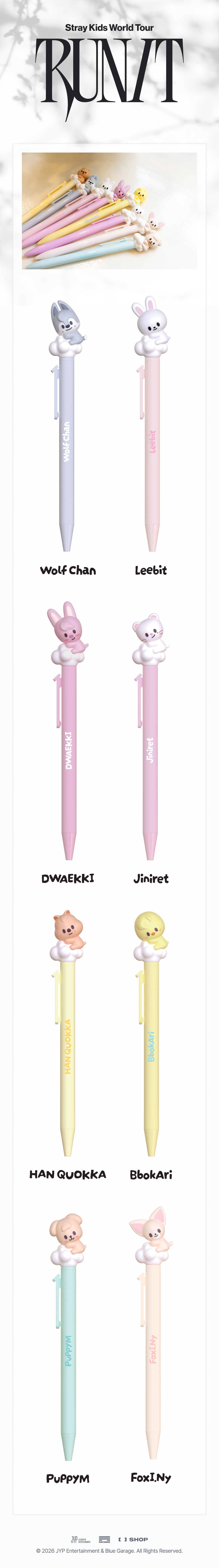 *PRE-ORDER* STRAY KIDS - [Run It MD] SKZOO Figure Pen