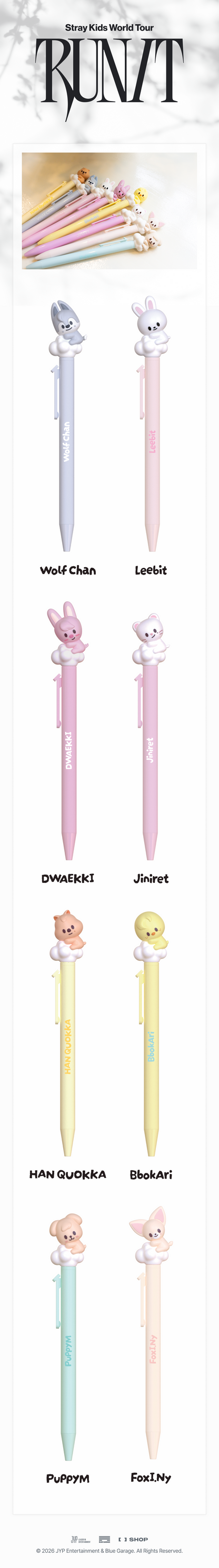 *PRE-ORDER* STRAY KIDS - [Run It MD] SKZOO Figure Pen