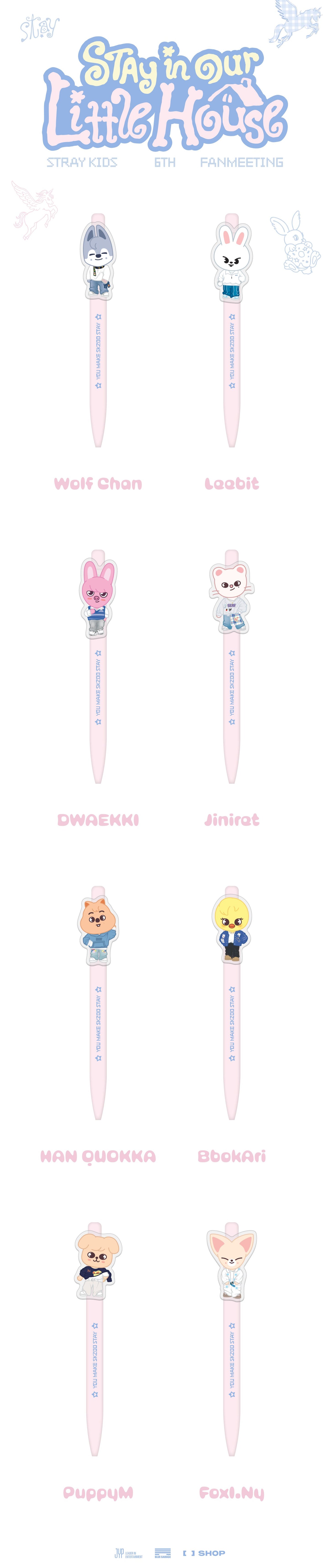 *PRE-ORDER* STRAY KIDS - [Stay In OUR Little House - 6th Fanmeeting MD] Gel Pen