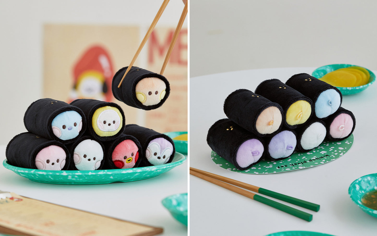 BTS - BT21 minini GIMBAP BUNSIK PLUSH SET