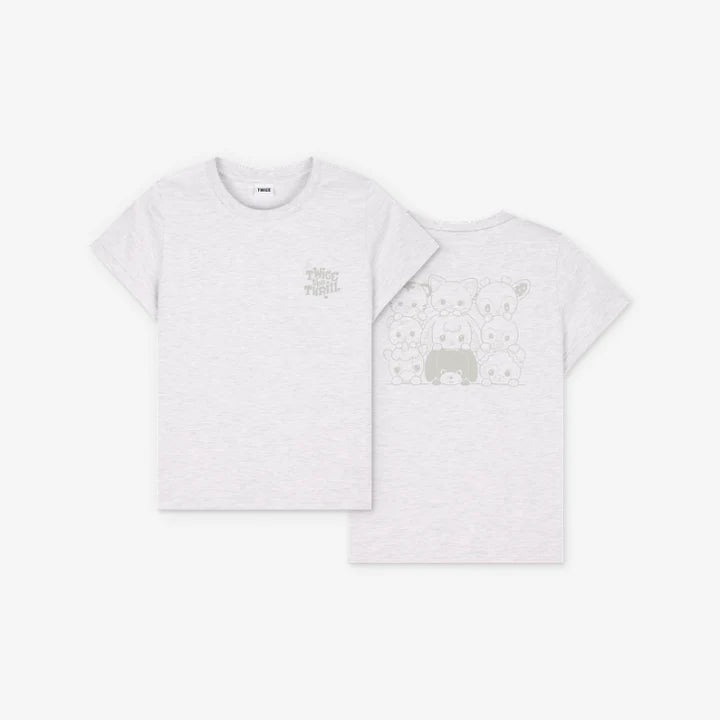 *PRE-ORDER* TWICE - [TWICE THE THRILL POP-UP MD] Grey T-Shirt