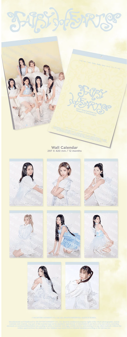 *PRE-ORDER* HEARTS2HEARTS - [2027 Wall Calendar] Fairy Hearts