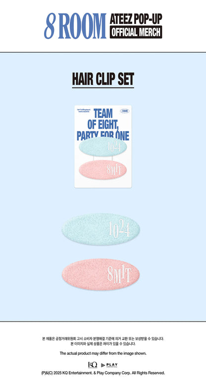 *PRE-ORDER* ATEEZ - [8ROOM 7th Anniversary Pop-Up MD] Hair Clip