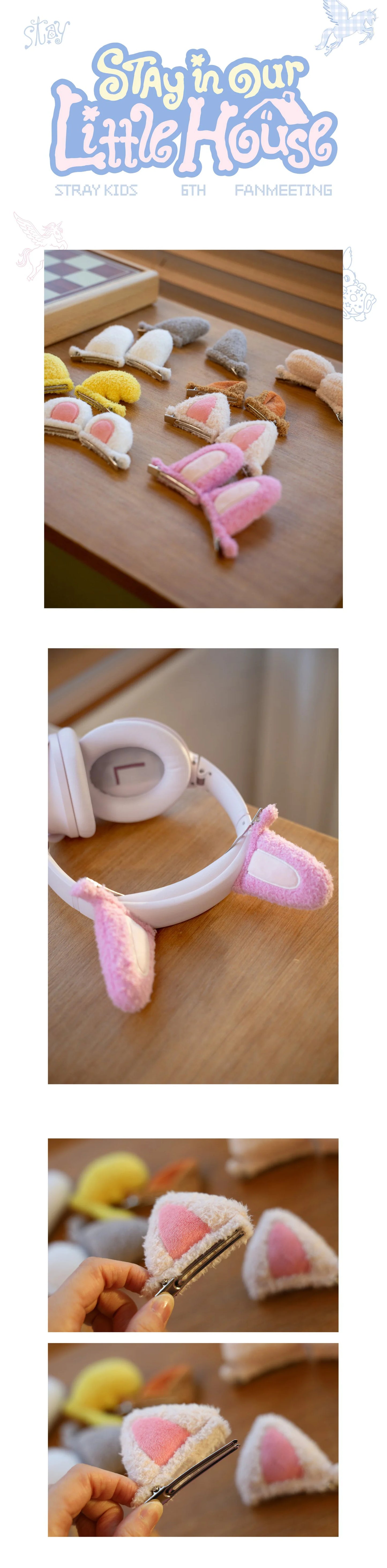 *PRE-ORDER* STRAY KIDS - [Stay In OUR Little House - 6th Fanmeeting MD] SKZOO Plush Hair Pin