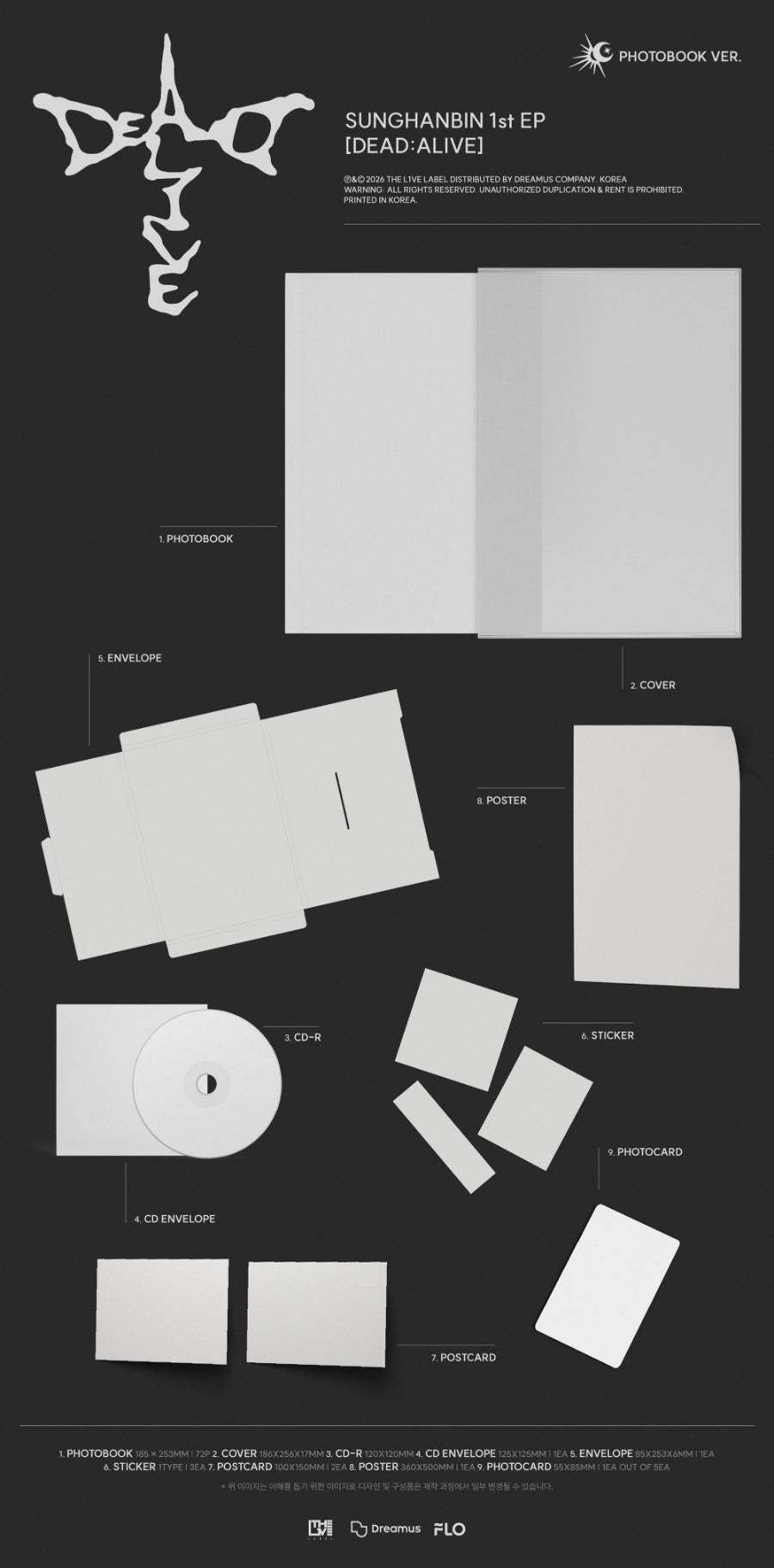 *PRE-ORDER* SUNG HANBIN - Dead:Alive [Photobook Ver.]