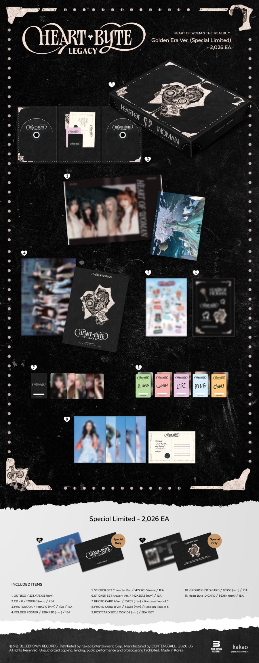 *PRE-ORDER* HEART OF WOMAN - Heart Byte: Legacy (Special Limited Golden Era Ver.)