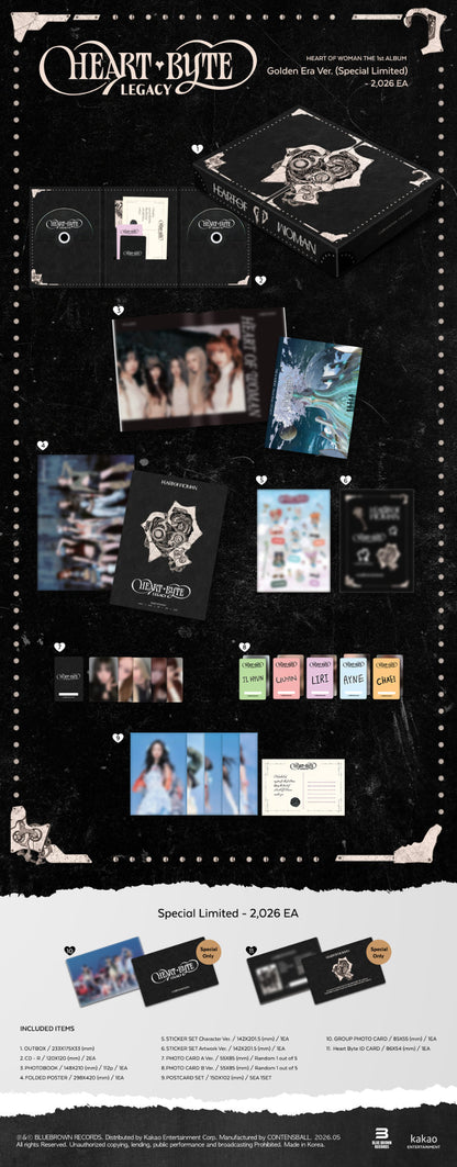 *PRE-ORDER* HEART OF WOMAN - Heart Byte: Legacy (Special Limited Golden Era Ver.)