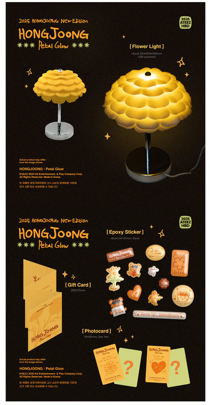 *PRE-ORDER* ATEEZ HONGJOONG - [HBD MD] Hongjoong Petal Glow Flower Light