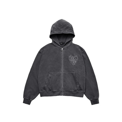 *PRE-ORDER* Enhypen - [Artist Made Collection MD] 109 Charcoal Zip-Up Hoodie By Sunghoon