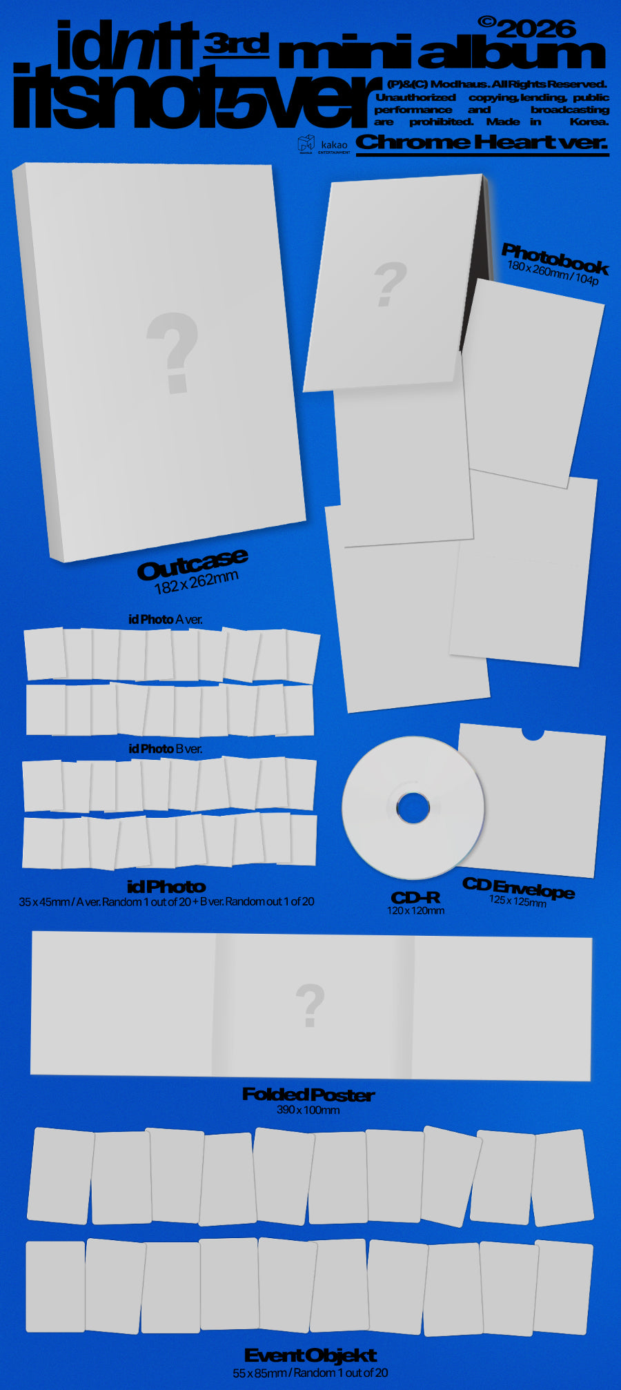 *PRE-ORDER* IDNTT - itsnotover [Chrome Heart Ver.]