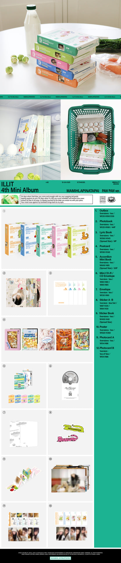 *PRE-ORDER* ILLIT - Mamihlapinatapai [Paw Paw Ver.] + POB