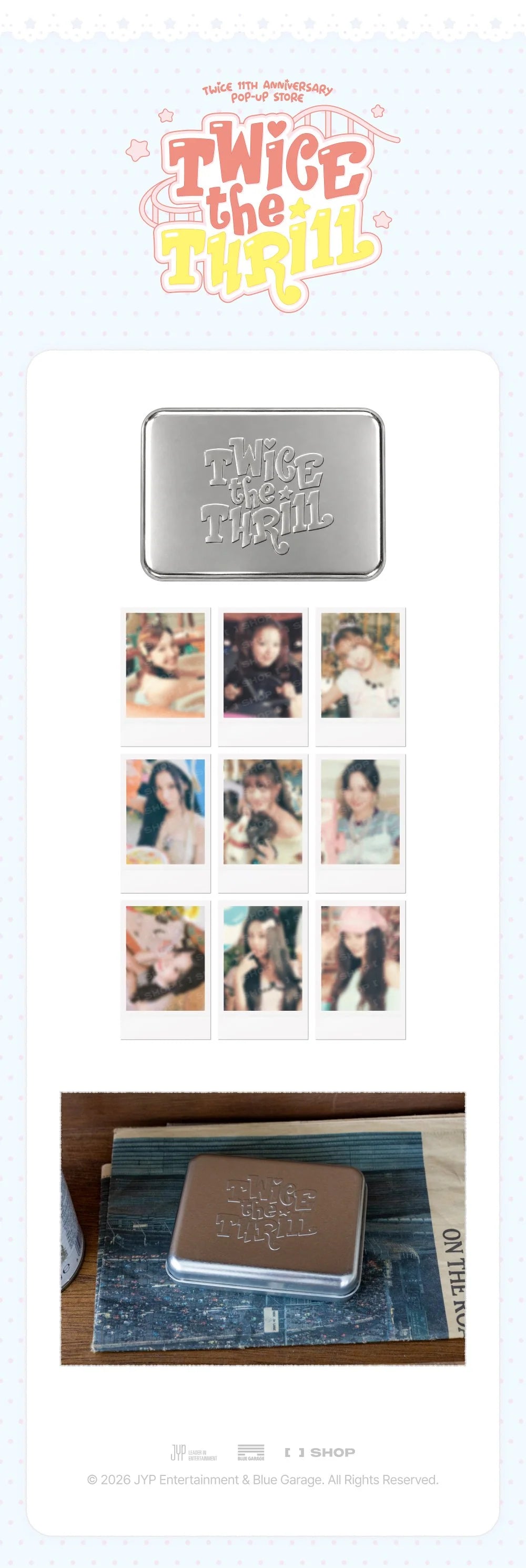 *PRE-ORDER* TWICE - [TWICE THE THRILL POP-UP MD] Instant Photo Set