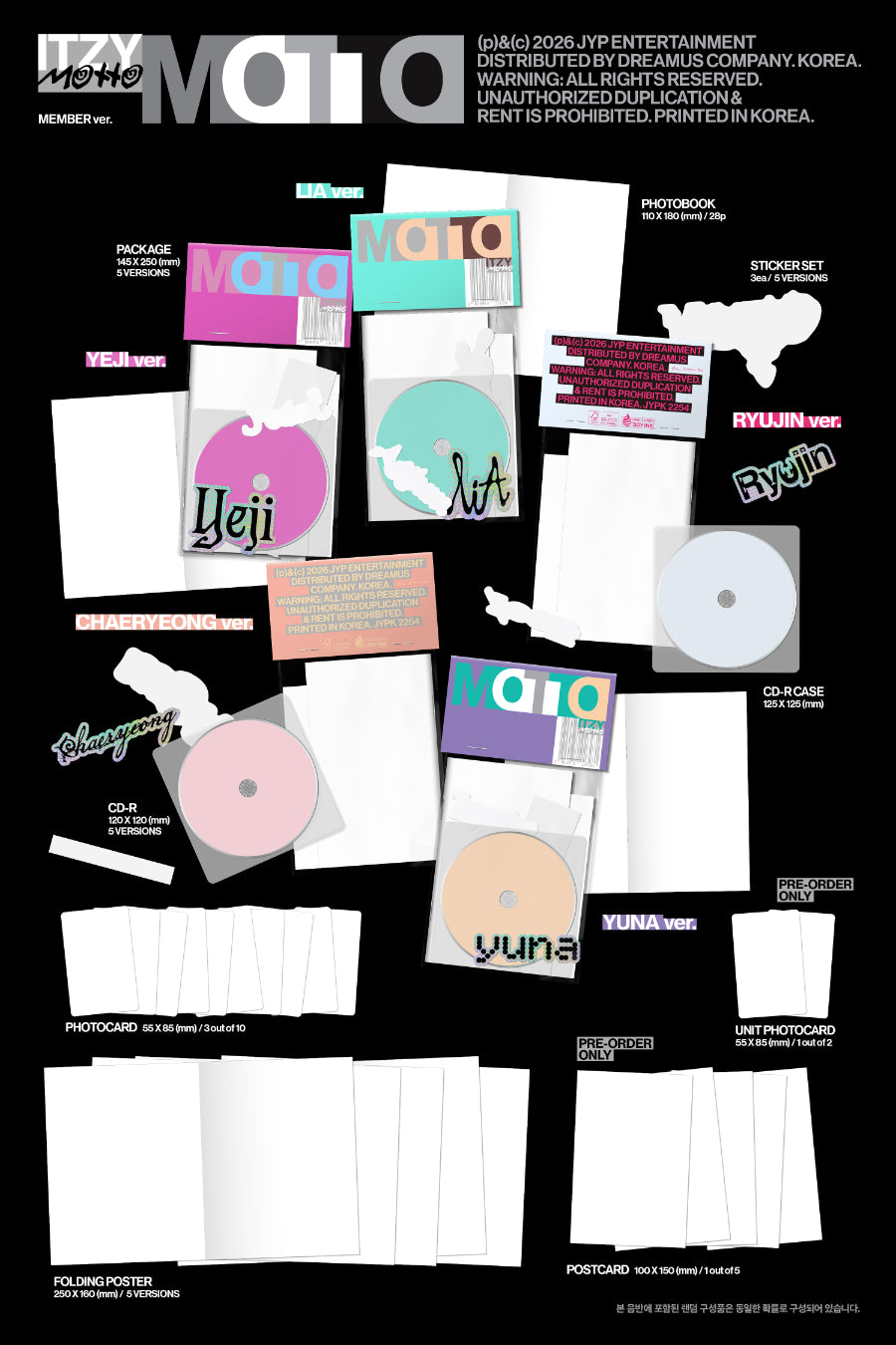 *PRE-ORDER* ITZY - Motto [Member Ver.]