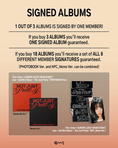 *PRE-ORDER* [LUCKY DRAW/SIGNED EVENT] IZNA - Not Just Pretty (2nd Mini Album) [Photobook Ver.]