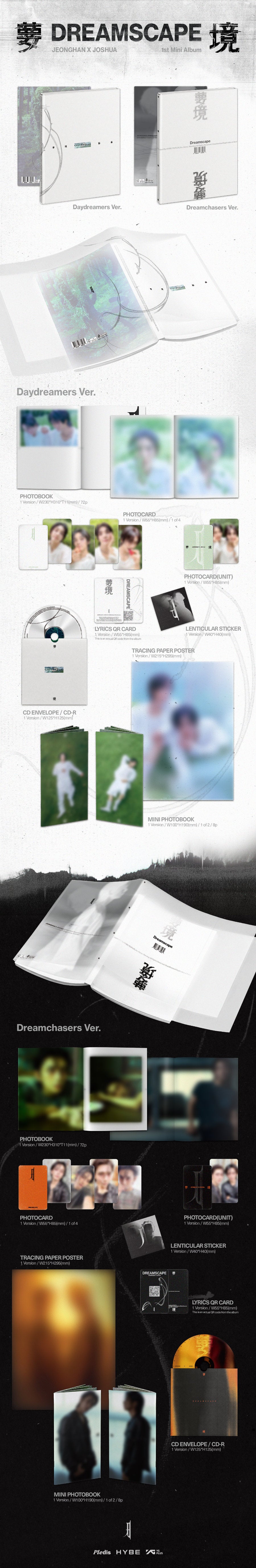 *PRE-ORDER* JEONGHAN X JOSHUA (SEVENTEEN) - Dreamscape [Photobook Ver.] + POB