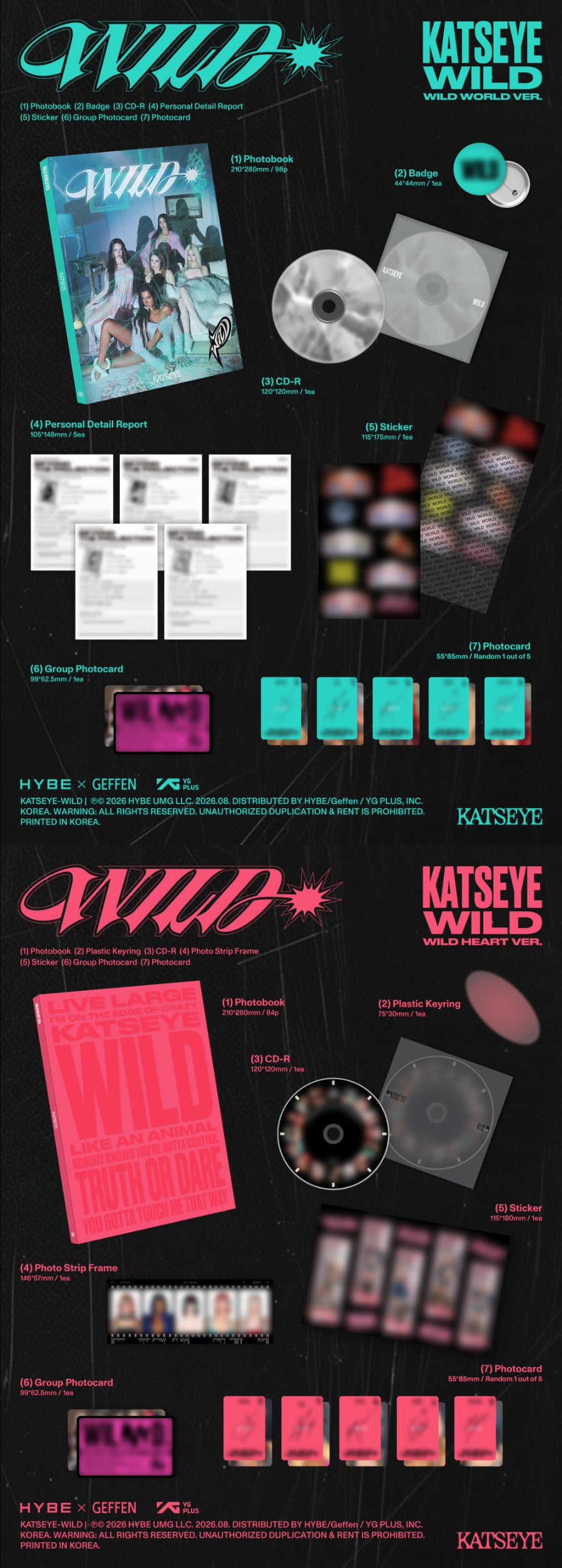 *PRE-ORDER* KATSEYE - Wild [Photobook Ver.] + POB