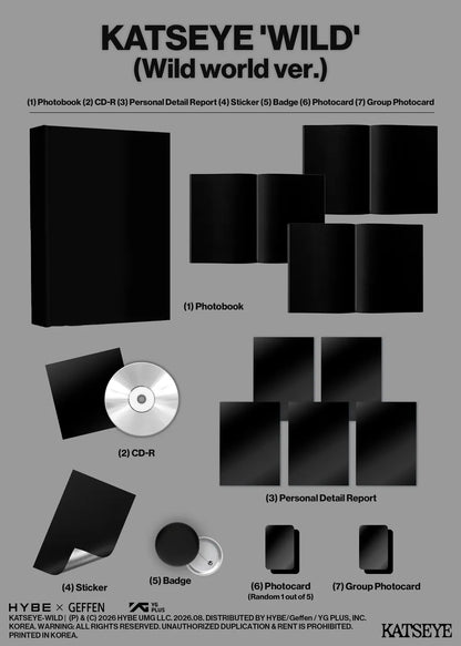*PRE-ORDER* KATSEYE - Wild [Photobook Ver.] + POB