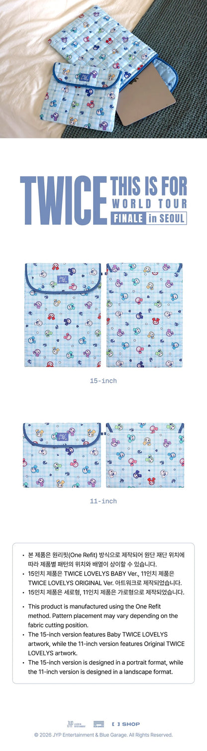 *PRE-ORDER* TWICE - [This Is For 2026 World Tour Finale In Seoul MD] Laptop Pouch