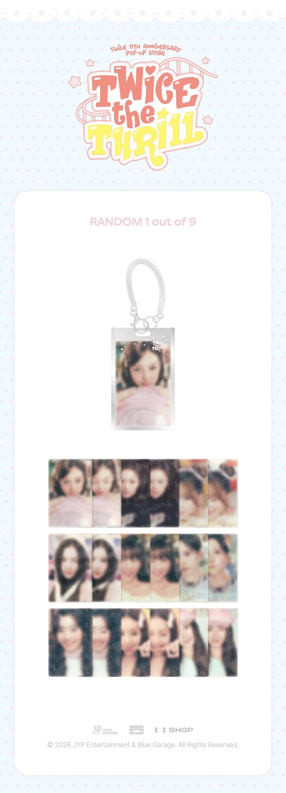 *PRE-ORDER* TWICE - [TWICE THE THRILL POP-UP MD] Secret Lenticular Keyring