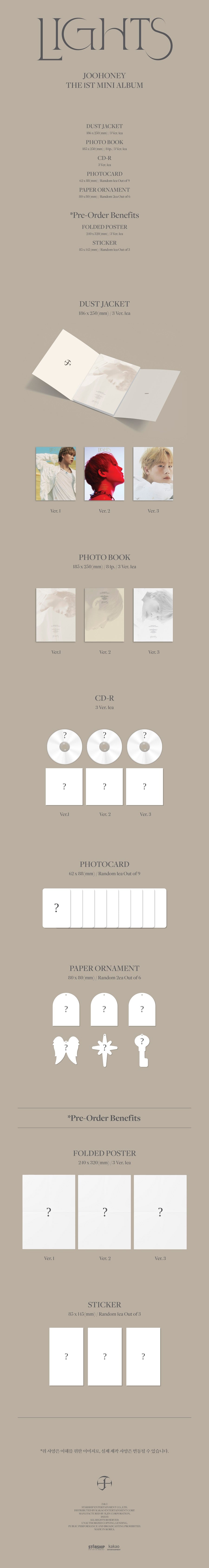 MONSTA X JOOHONEY - LIGHTS (1st Mini Album)