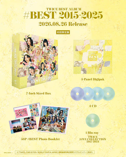 *PRE-ORDER* TWICE - #BEST 2015-2025 [First Limited Ver.]