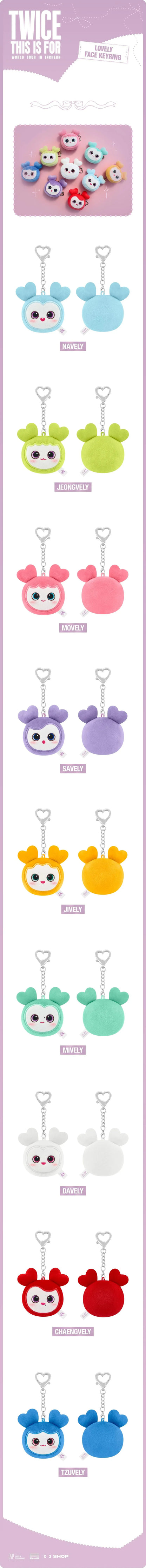 TWICE - ['This Is For' World Tour in Incheon MD] LOVELY Face Keyring