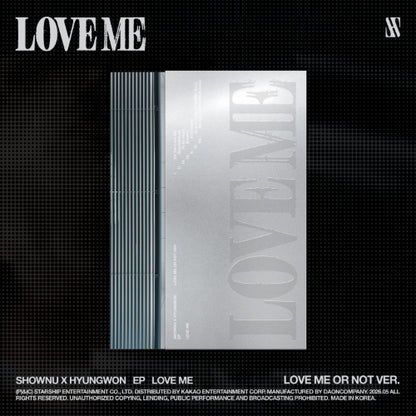SHOWNU X HYUNGWON - LOVE ME (2nd Mini Album) [Love Me or Not Ver.]