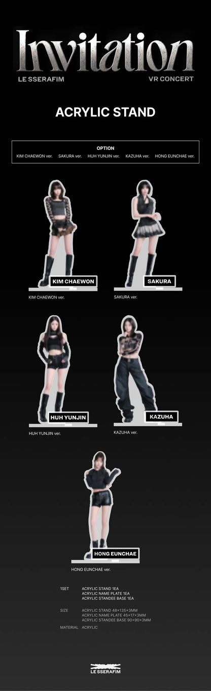 *PRE-ORDER* LE SSERAFIM - [VR Concert - Invitation MD] Acrylic Stand