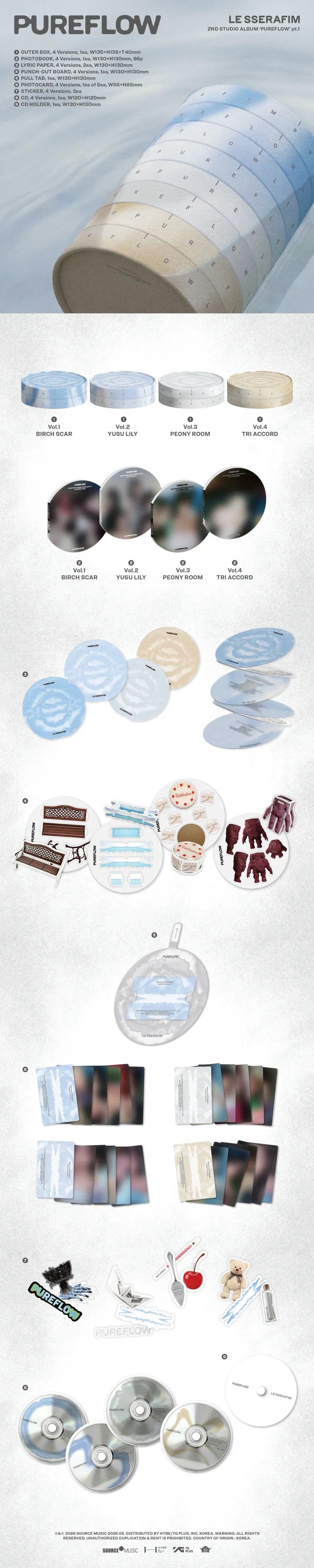 *PRE-ORDER* LE SSERAFIM - Pureflow [Standard Ver.] + POB