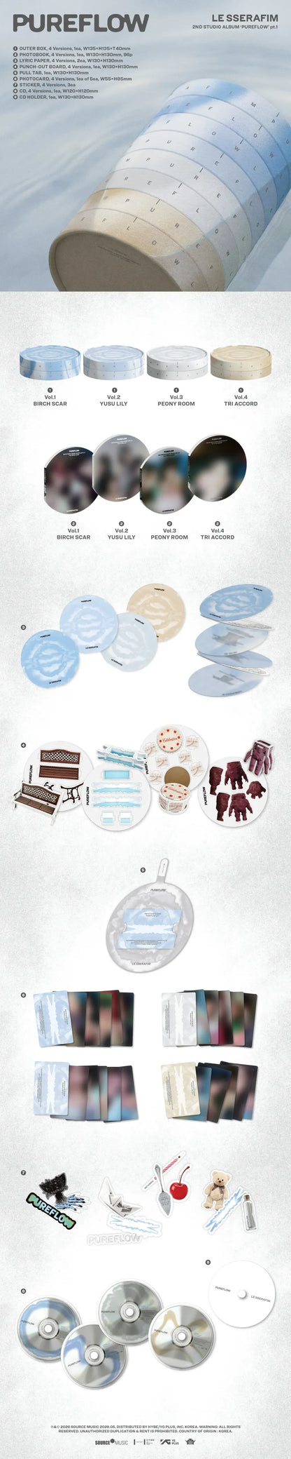 *PRE-ORDER* LE SSERAFIM - Pureflow [Standard Ver.] + POB