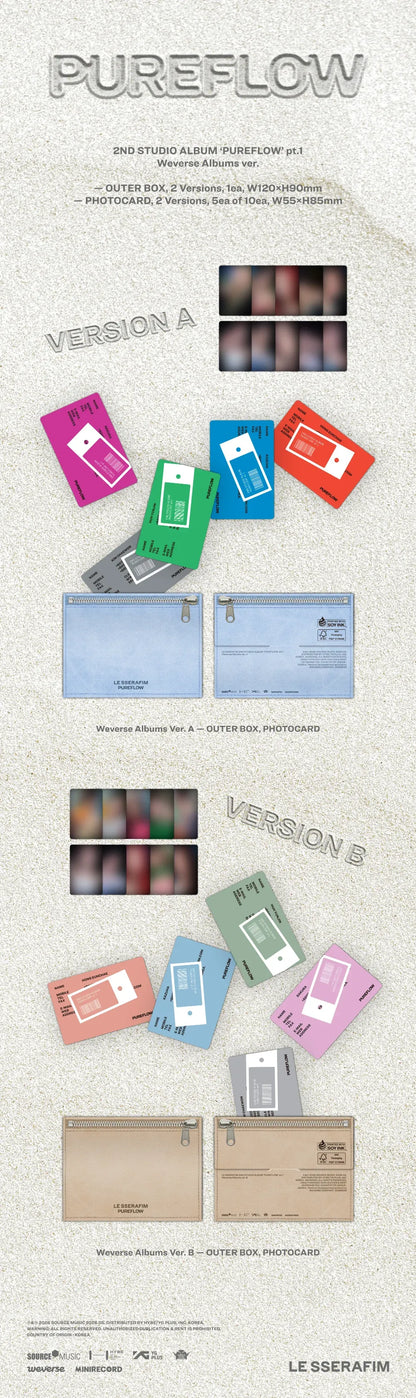 *PRE-ORDER* LE SSERAFIM - Pureflow [Weverse Ver.]