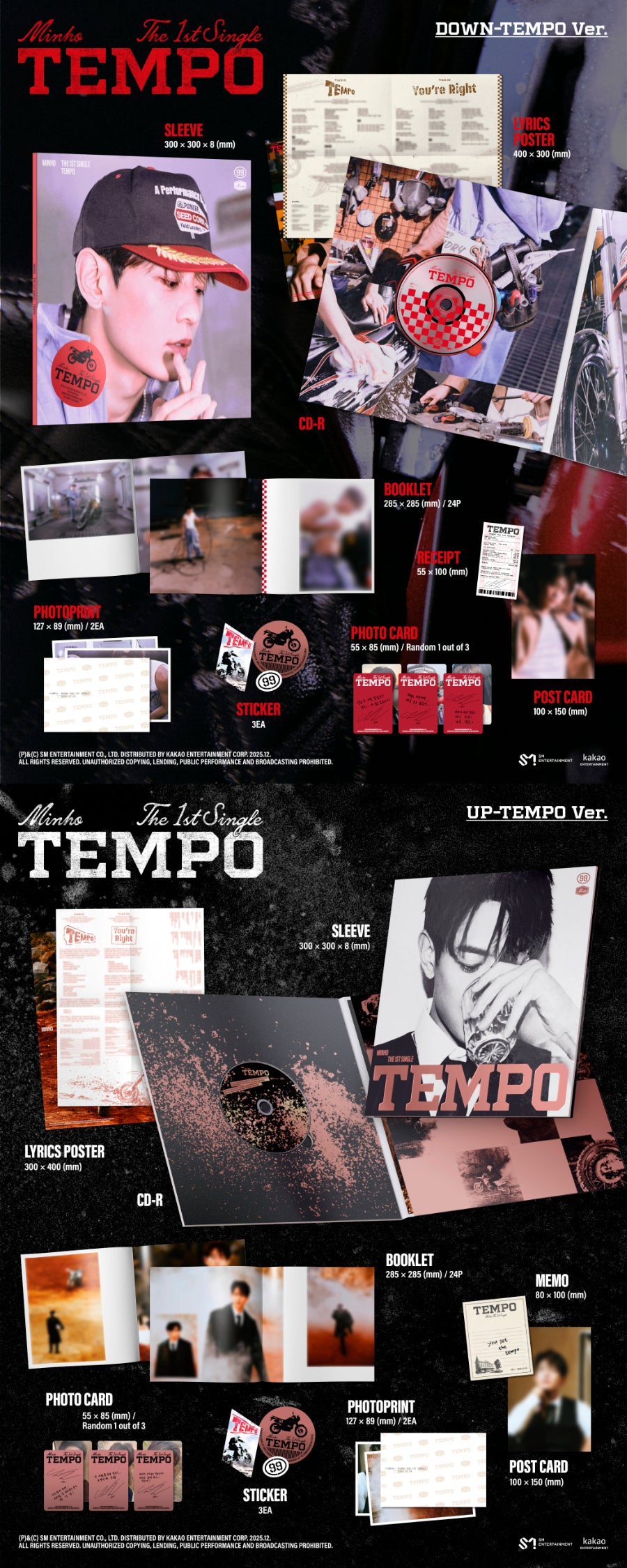 SHINEE MINHO - TEMPO (1st Single Album)