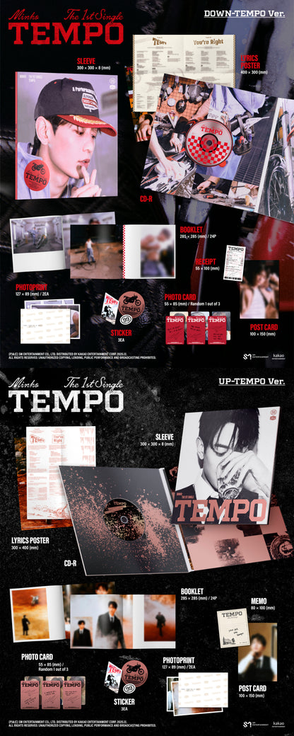 SHINEE MINHO - TEMPO (1st Single Album)
